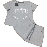 Áo Thun Nữ Form Rộng, Áo Phông Nữ In Chữ I'm Fine