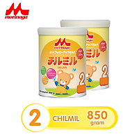 Combo 2 hộp Sữa Morinaga số 2 Chilmil 850g/ hộp thêm dưỡng chất mới (hàng nguyên tem, nguyên đai)
