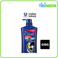 Dầu Gội Đầu cho nam 630g Clear Men Deep Cleanse Than hoạt tính đánh bay gàu, ngứa và vi khuẩn dưỡng tóc khỏi khói bụi