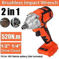 Replace Makita Brushless Cordless Impact Wrench 1/2'' for 18V battery