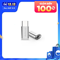 Bộ Chuyển Đổi Dodocool Mini USB-C Sang Micro USB Cho MacBook / ChromeBook Pixel/ Nexus 5X/ Nexus 6P/ OnePlus Two/ Nokia N1/ Thiết Bị Được Hỗ Trợ Loại C Bạc