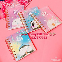 Sổ Tay Lò Xo Mini Kim Tuyến Siêu Cute Hot Trend 2020