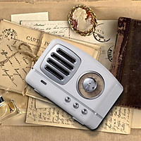 Retro Hifi Stereo Bluetooth V4.1 Speaker Portable Wireless Vintage Speaker Built-in Mic Support Memory Card