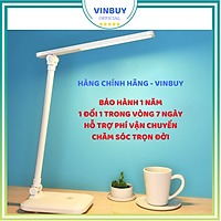 Đèn Bàn Học Đọc Sách, Đèn Bàn Làm Việc Sang Trọng, Đèn Ngủ Cao Cấp (Học Sinh, Sinh Viên, Văn Phòng) LED Chống Cận 03 Mức Độ Sáng, Cảm Ứng Tích Điện Pin 3200mAh - Hàng Chính Hãng - VinBuy