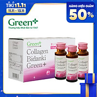 Nước uống đẹp da Collagen Nhật Bản - Collagen Bidanki Green+ 12.000mg Collagen peptide từ cá
