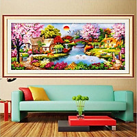 Tranh đính đá Tổ Ấm Df2880 (120x60) chưa đính