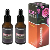 Combo 2 chai Tinh dầu thiên nhiên Hoa Hồng - Essenbee (20ml/chai)