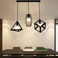 BỘ 3 ĐÈN THẢ DECOR KHỐI LẬP PHƯƠNG, THÁP, BẦU DỤC