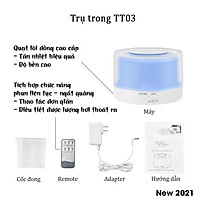 Máy xông, máy khuếch tán tinh dầu công nghệ mới 2021 tích hợp chức năng hẹn giờ, lõi siêu âm cao cấp tự ngắt khi hết nước - Thiết kế sang trọng - Bảo hành 12 tháng - Tặng 1 tinh dầu 10ml,