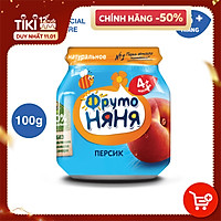 Trái cây nghiền vị đào FrutoNyanya 100g