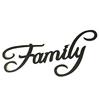 Wooden Black Letter Wall Decoration Stylish Hanging Pendant Ornament