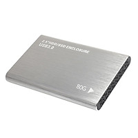 80GB External Hard Drive Enclosure Case USB 3.0 2.5'' SATA 3 HDD for Laptop
