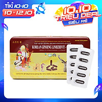 Thực phẩm chức năng Sâm nhung linh chi Korean Ginseng Linhzhivit - Gold 60 viên