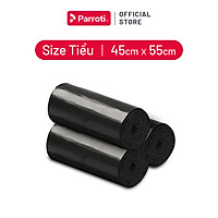 Túi rác miệng bằng Parroti Envi - 1kg/3cuộn - màu đen