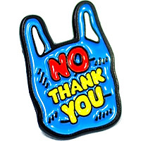 No plastic thank you - Pin sticker ghim cài áo