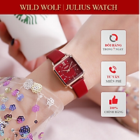 ĐỒNG HỒ NỮ JA-1123C JULIUS HÀN QUỐC DÂY DA (ĐỎ)