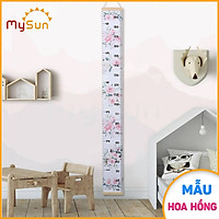 Thước bảng đo chiều cao 2m y tế gắn dán tường cho trẻ em bé MySun