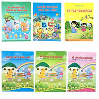 Combo 6 cuốn Chuẩn bị cho bé vào lớp 1 (tặng kèm 1 bút chì và 1 gọt pikachu siêu đáng yêu)