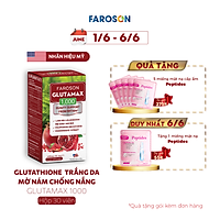 Viên uống Glutathione Faroson Glutamax 1000 trắng da mờ thâm nám chống nắng hộp 30 viên