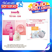 Bộ đôi giữ ẩm, sáng da InnerB Aqua Bank lọ 56 viên & nước uống Collagen hộp 6 chai (50ml*6) - Sản Phẩm Chính Hãng