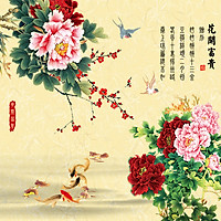 Tranh treo tường Hoa Mẫu Đơn 049