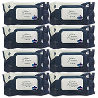 Bộ 8 Gói Khăn Ướt Wesser (80 Tờ x 8) - Xanh