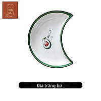Bộ bát đĩa trăng cao cấp mã PDS007, hình bán nguyệt phong cách hiện đại