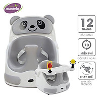 Ghế tập ngồi, ăn dặm kiêm xe kéo 3 in 1 đa năng cho bé Mastela 1018, lót silicon cao cấp - chính hãng