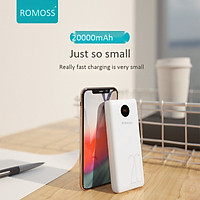 ROMOSS ROMOSS SW20PS+ Smart Digital Display Power Bank 20000 mAh Large Capacity Mobile Power Type-C18WPD Two-way Fast Charge for Apple, Huawei, Xiaomi