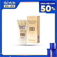 Kem nền trang điểm 3 trong 1 3W Clinic Collagen & Luxury Gold BB Cream SPF50+ PA+++ 50ml
