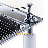 1 chiếc xà phòng bồn rửa chén quả (đồng thau đầu + chai thép không gỉ)