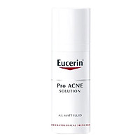 Bộ Gel Rửa Mặt Cho Da Dầu Mụn Eucerin ProAcne Solution Cleansing Gel (200ml) Và Kem Giúp Kiểm Soát Dầu Giảm Mụn Eucerin ProAcne Solution Mattifying Fluid (50ml)