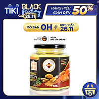 Tinh nghệ nếp vàng Honimore nguyên chất hũ 200g - Tinh bột nghệ nguyên chất