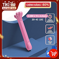 Dây kháng lực tập gym cao su tự nhiên Rhino R101 mức lực kéo phân theo từng màu, Resistance Elastic Bands dây đàn hồi, kháng lực power band tập gym, dây cao su hỗ trợ lên xà