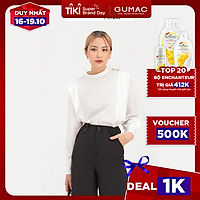 Áo sơ mi nữ kiểu phối bèo GUMAC AB706