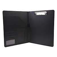 A4 Multi-Functional File Folder PU Leather Business Padfolio Paper Document Storage Organizer for A4/A5 Document