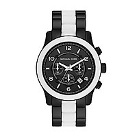 Michael Kors Watches Michael Kors Men's Black bracelet Chronograph Sport (Black)