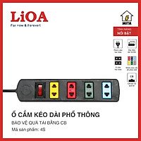 Ổ Cắm Điện 4S Dây 3m x 2 Lioa 4S3