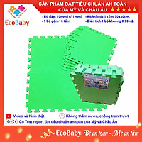 Bộ 10 Tấm Thảm Xốp Cho Bé, Đồ Chơi Lắp Ghép Xếp Hình Đạt Tiêu Chuẩn Mỹ Và Châu Âu - Màu Trơn - 30x30cm