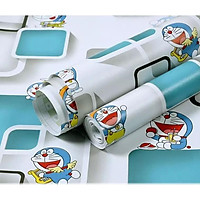 Giấy dán tường đô rê mon mẫu mới khổ rộng 0.45m có keo sẵn