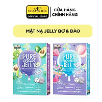 Combo 2 Hộp Mặt Nạ Jelly SEXYLOOK: 1 Hộp Mặt Nạ Jelly Bơ Cấp Ẩm (3 Miếng) + 1 Hộp Mặt Nạ Jelly Đào Dưỡng Trắng (3 Miếng)