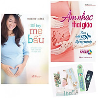 Combo Sổ Tay Mẹ Bầu + Âm Nhạc Thai Giáo - Càng Nghe Càng Thông Minh + Tặng Kèm Bookmark AHA