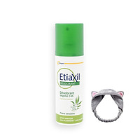 Xịt Khử Mùi Ngăn Mồ Hôi Chiết Xuất Nha Đam Etiaxil Deodorant Vegetal 24h Spray Sans Gaz 100ML + Tặng Kèm 1 Băng Đô Tai Mèo (Màu Ngẫu Nhiên)