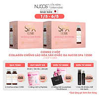 Combo 2 Hộp Collagen nước xóa nhăn ngăn lão hóa da Nucos Spa 13500 2x10Chaix50ml