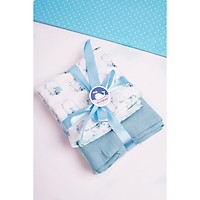 Set 2 khăn xô sợi tre lụa đa năng Lovingbaby - size XXL và XL - Siêu thấm hút, Mềm mịn, An toàn cho da bé - kích thước 120x120cm và 77x77cm