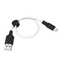 Cáp Sạc Hoco X21 Plus Micro (25 cm) + Tặng Dây Quấn Cáp - Hàng Chính Hãng