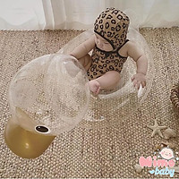 Phao bơi vịt trong suốt cho bé - Có xỏ chân( ghế lót)