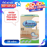 Khăn lau sàn hút bụi tĩnh điện Ihomeda ( 25 khăn/ hộp) - iHomeda static dusting floor dry wipes ( 25 sheets/ box)