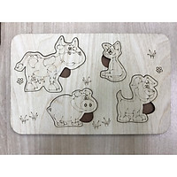Bảng gỗ tô màu cho bé theo chủ đề ( 6 loại )