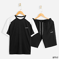 Bộ Mặc Nhà Thể Thao Nam Mùa Hè Thun Mỏng Cao Cấp ZERO - BTT17 ĐEN - M